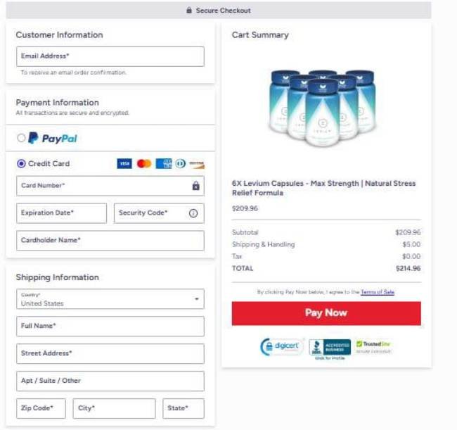levium-secure-checkout-bottle-offer-safe-payment-order